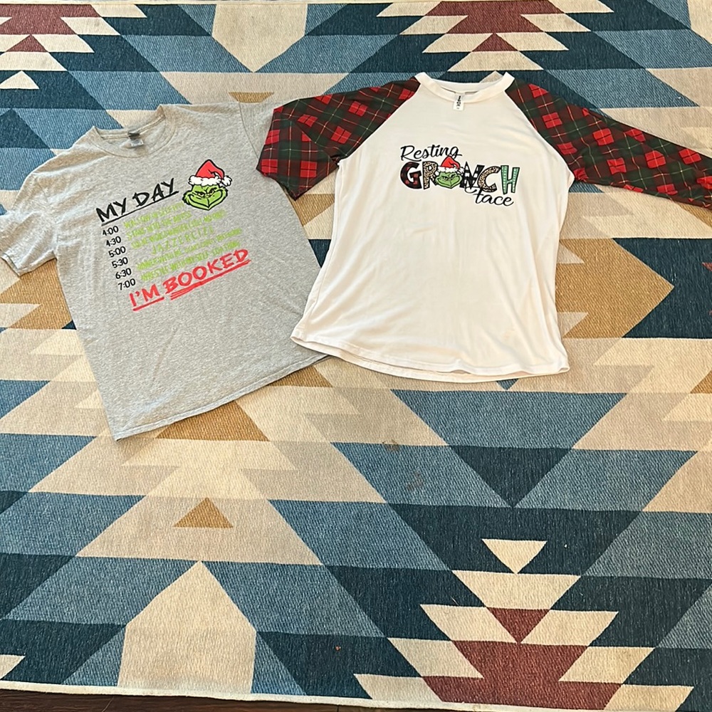 Two Grinch Christmas shirts!